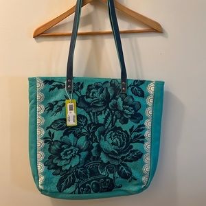 Boutique leather tote hobo tote